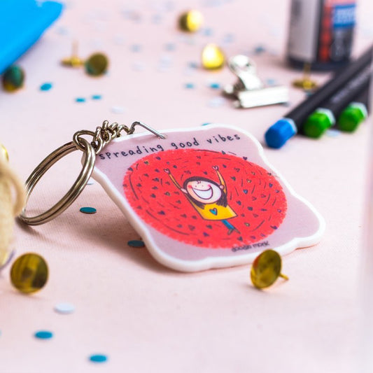 Spreading Good Vibes - Key Chain