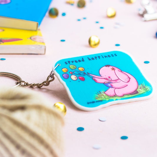 Spread Happiness - Key Chain