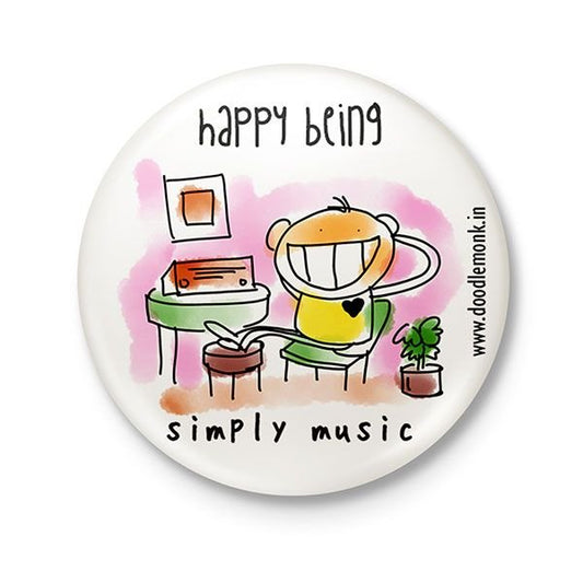 Simply music (boy) - Badge