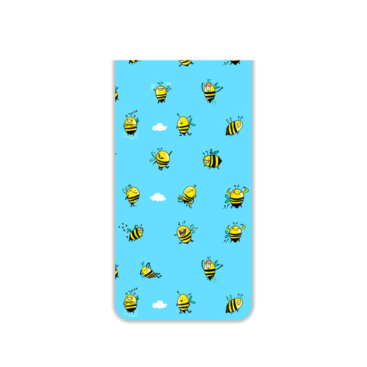 Bee Happy Magnetic Bookmarks – Cute Doodle Page Markers